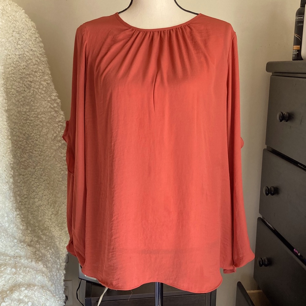 COPY - Simply Vera Ruffled Bell Sleeve Blouse